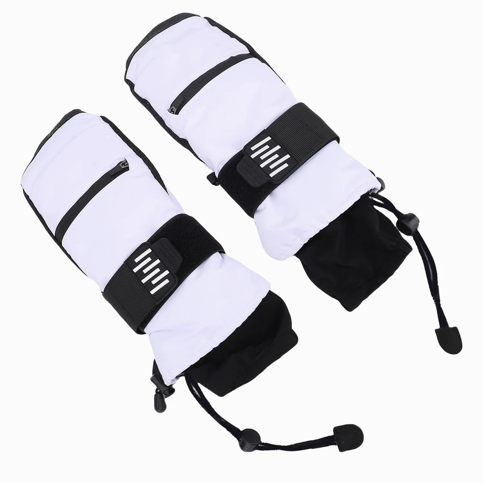 Manoplas de esquí, Cálidos a Prueba de Viento a Prueba de Nieve para Hombres y Mujeres con Interiores de 5 Dedos, Correas de Muñeca Ajustables para Snowboard, Esquí, Deportes
