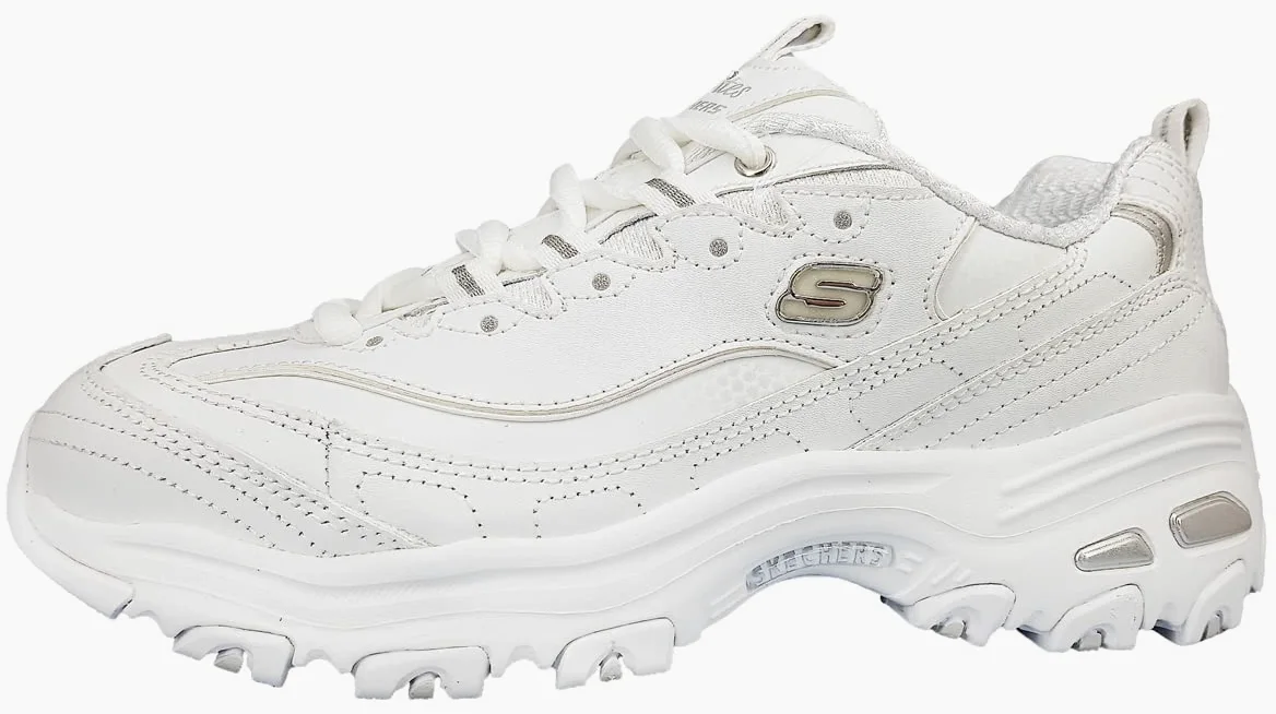 Skechers 11936 - Zapatillas de Otra Piel mujer, color Blanco, talla 39 EU M