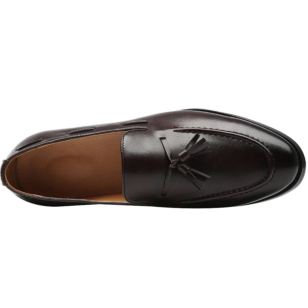 Hombres Clásico Estilo Británico Borla Mocasines Cuero Sintético Ligero Mocasín Pantuflas
