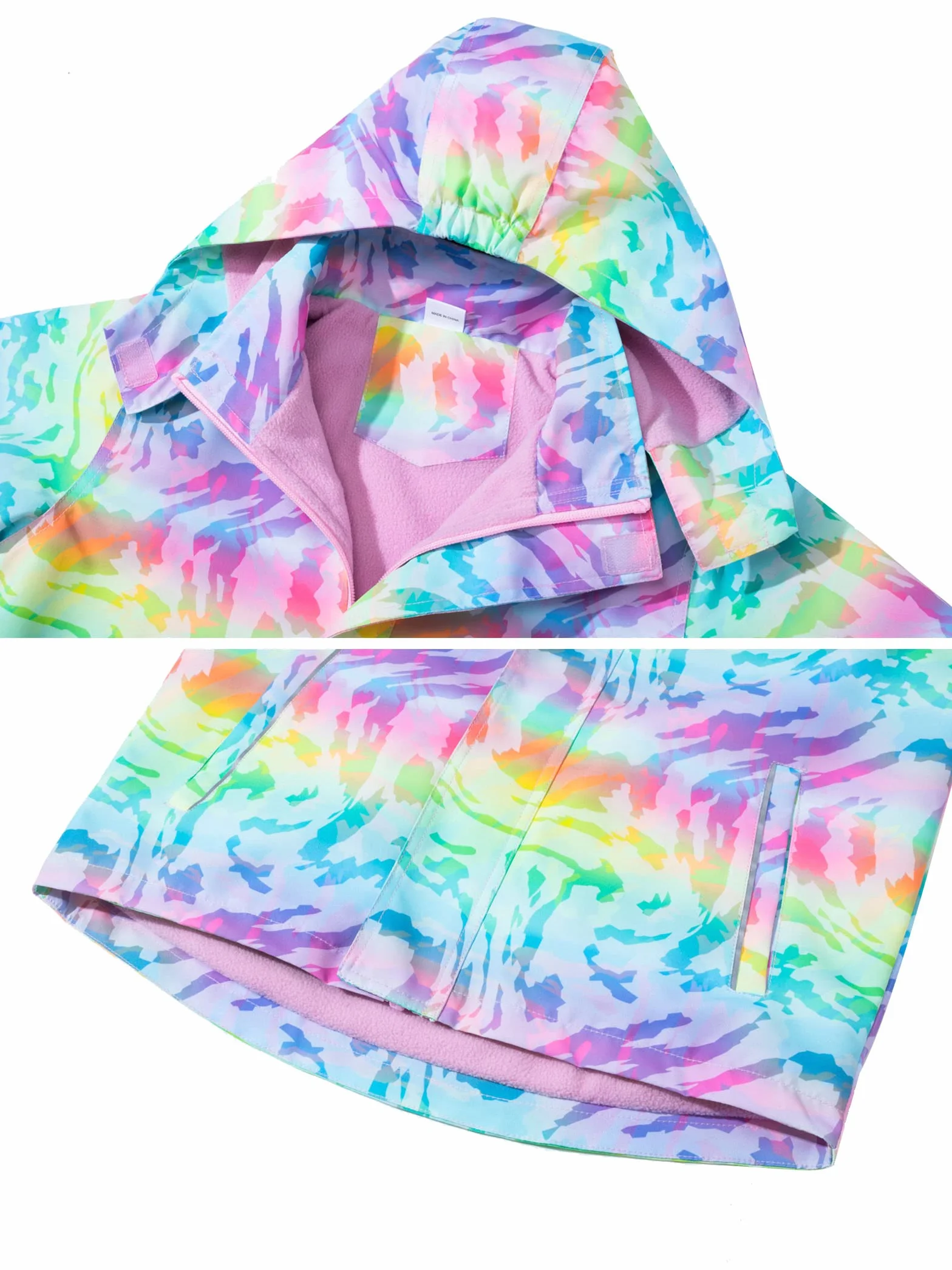 CAMLAKEE Chaqueta Impermeable Niños Abrigo Chubasquero Cazadora Niñas