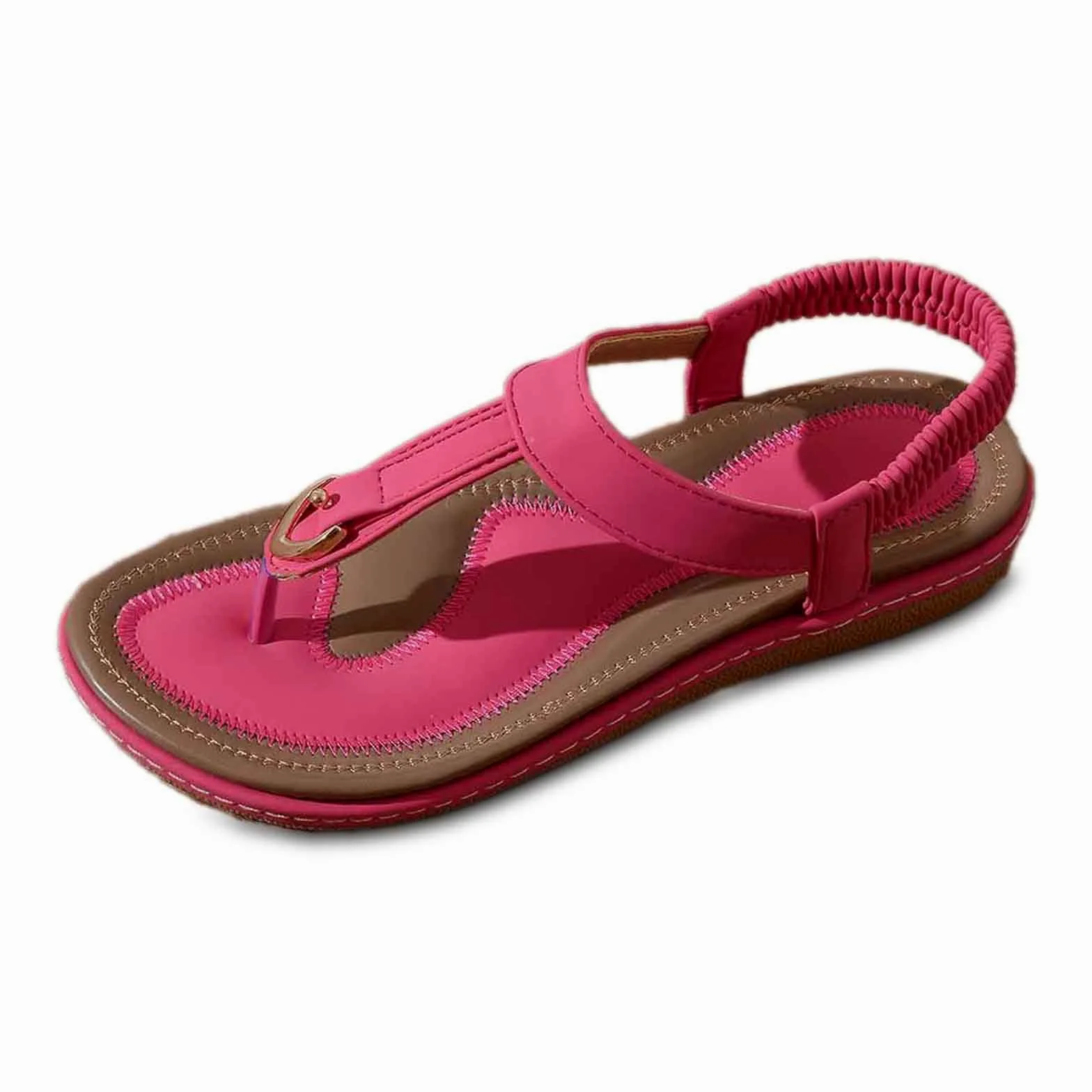 Genérico Chanclas Mujer Piscina Playa Chanclas Comodas Elegantes Sandalias Planas Verano Suave Ligero Sandalias Para Ducha Casa