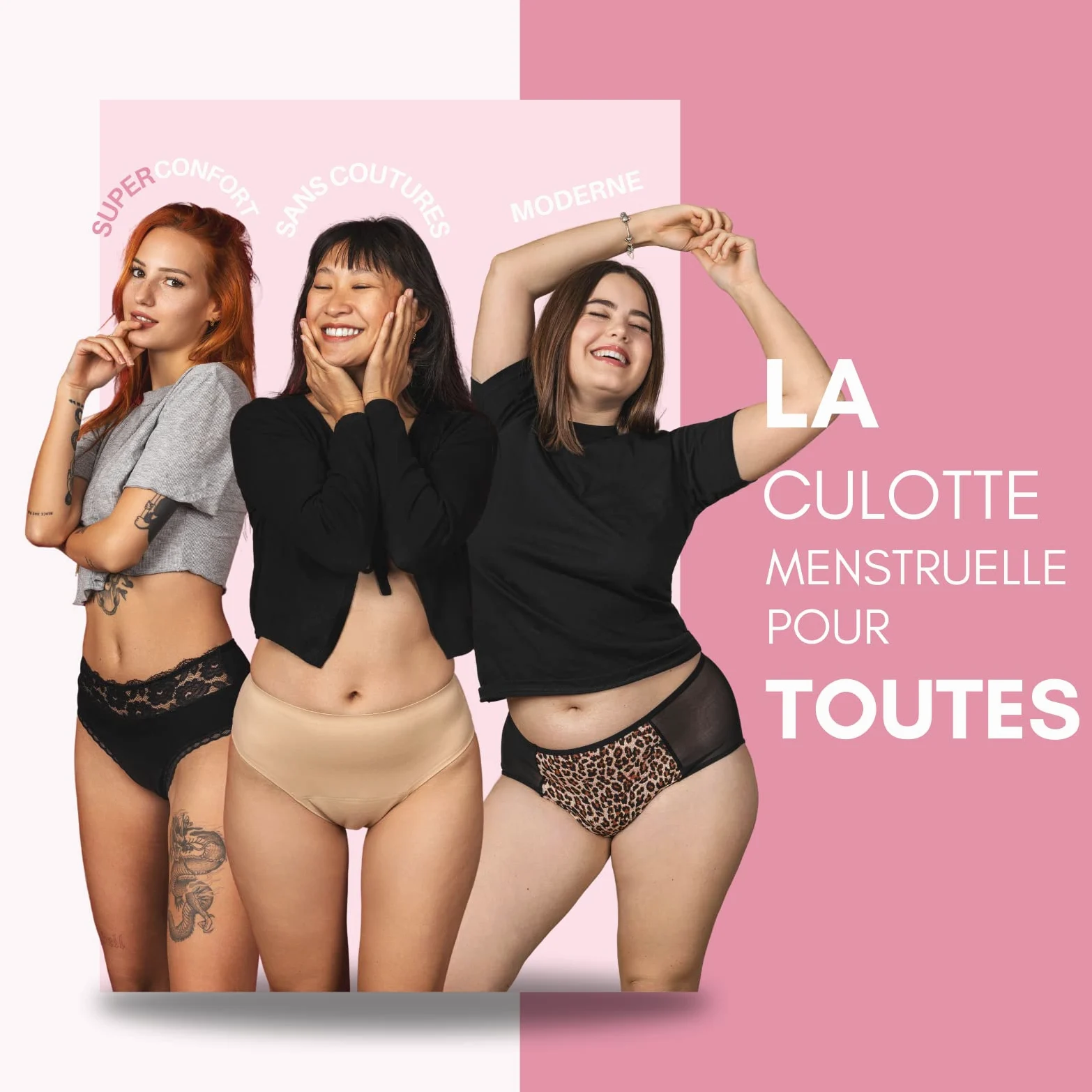 Braga Menstrual Mujer Zoé - Serenidad, Comodidad y Feminidad - Tallas S a 4XL