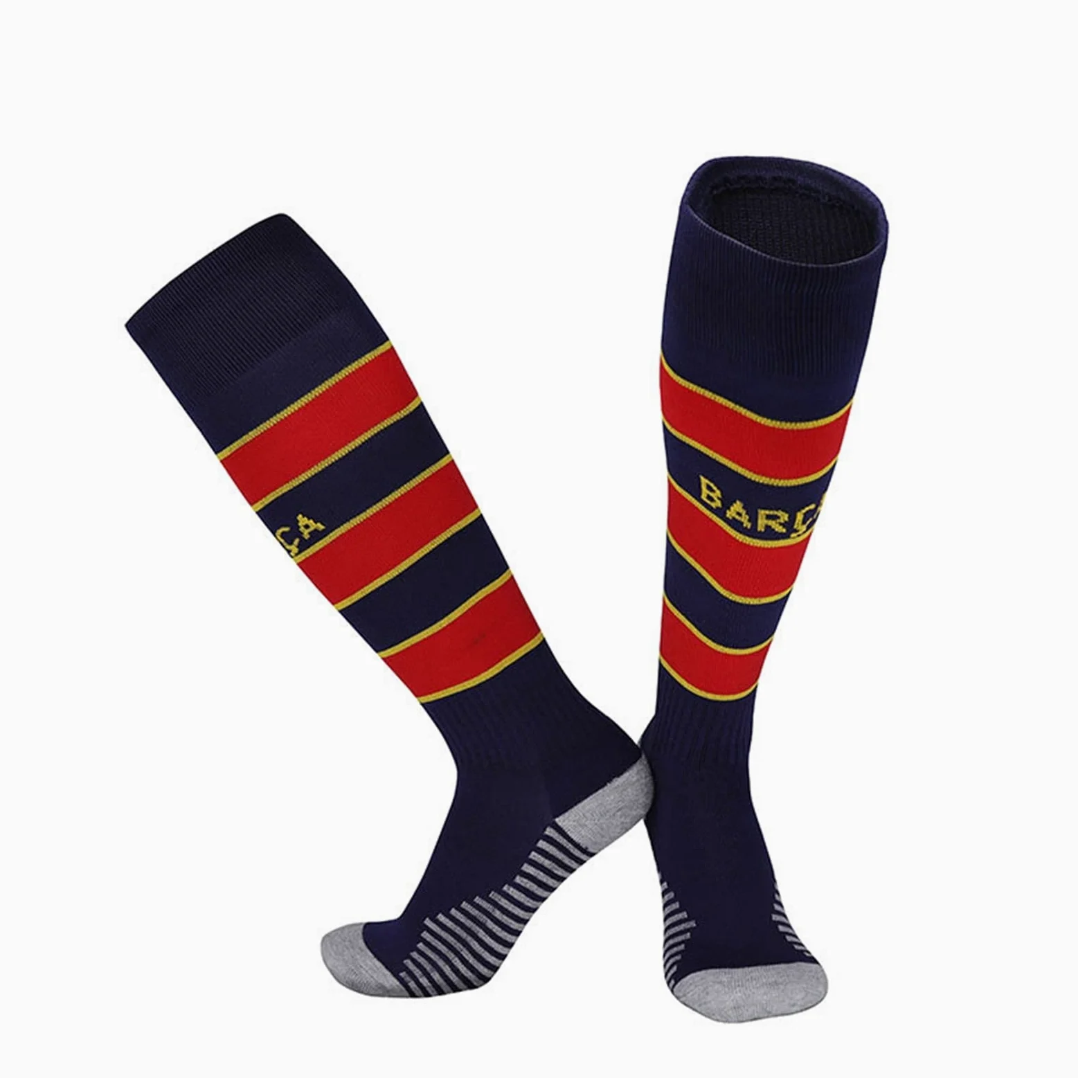 Calcetines de fútbol de tubo largo calcetines de baloncesto resistente al desgaste de la rodilla de nylon calcetines deportivos de la rodilla de sudor absorbente for correr calcetines de ciclismo calc