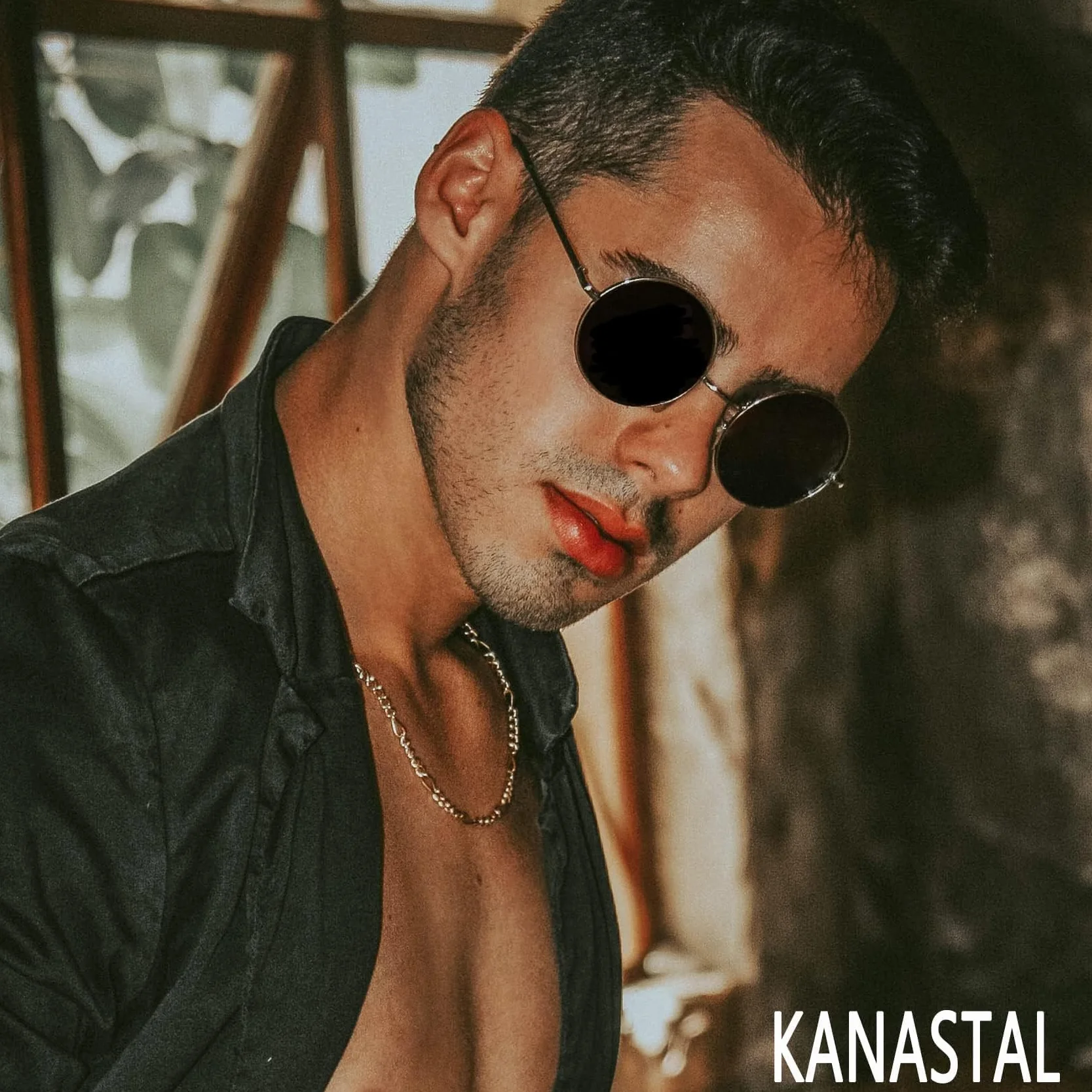 KANASTAL Gafas de Sol Polarizadas UV400 Redondas Vintage 46mm