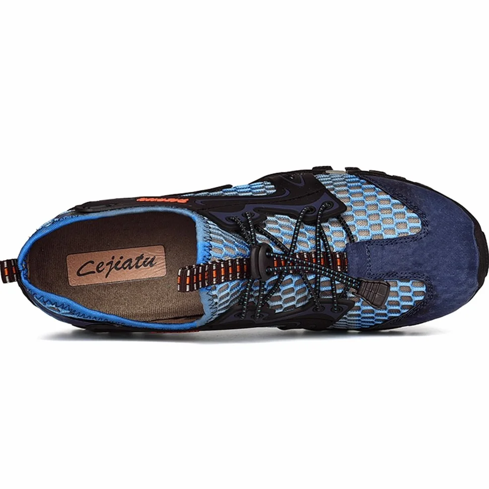 FLARUT Sandalias Deportivas Trekking Hombres Verano Pescador Playa Zapatos Casuales Transpirable Zapatilla de Senderismo Deportes Montaña y Asfalto Zapatos para Correr Malla