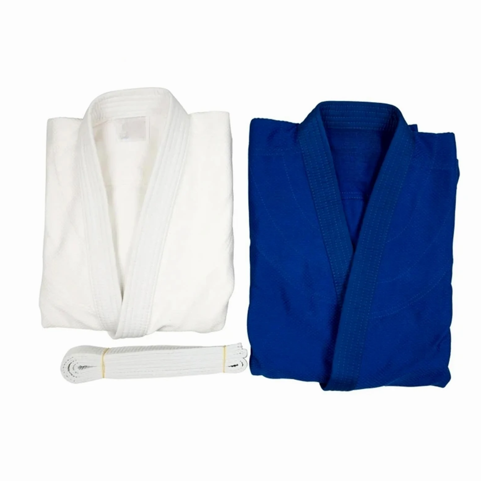 Traje De Judo Uniforme de artes marciales Judo Gi hecho profesional, Kimono blanqueado tejido único, perfecto for competición o entrenamiento con cinturón blanco
