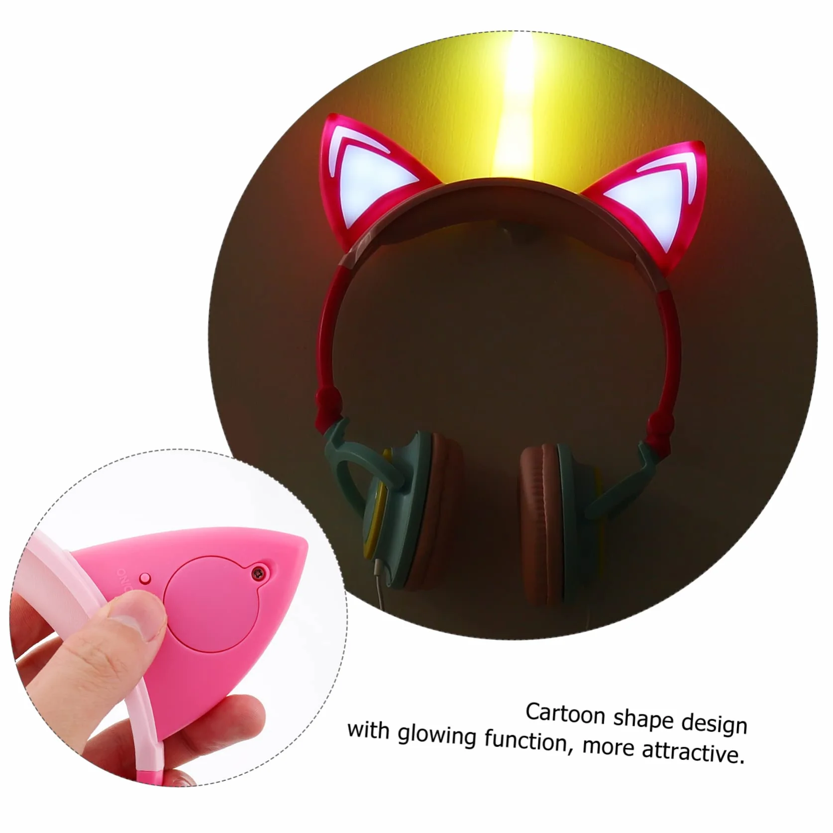 Auriculares De Unicornio Brillantes para Niñas Forma De Unicornio Fabricados Resistente para Jugar El Parque o Fiestas De Cumpleaños