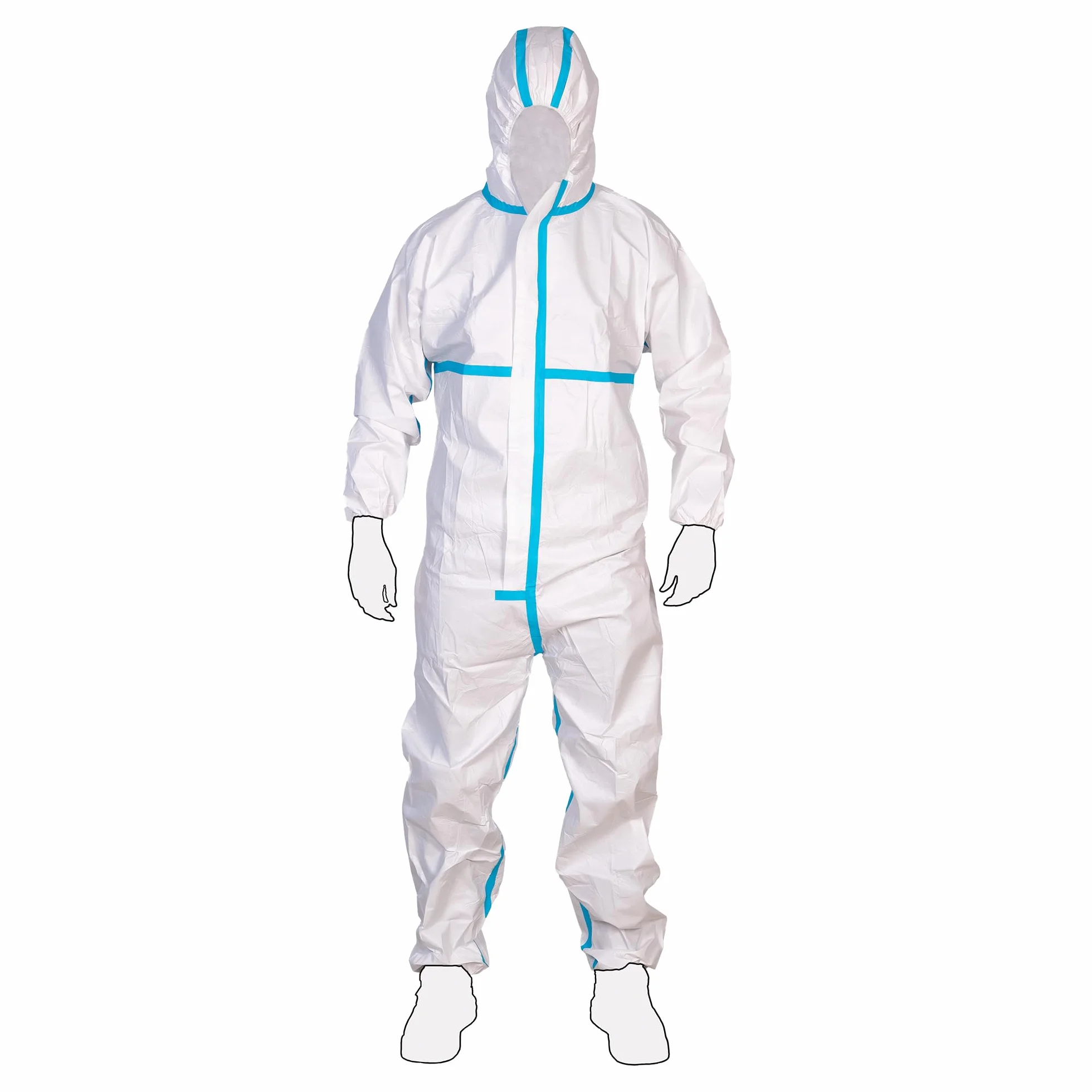 Cofan Buzo de protección fitosanitaria con capucha | Color: blanco | EN ISO 27065 Nivel C2 | Tipo 4/5/6 Cat. III | Antiestático | Talla M
