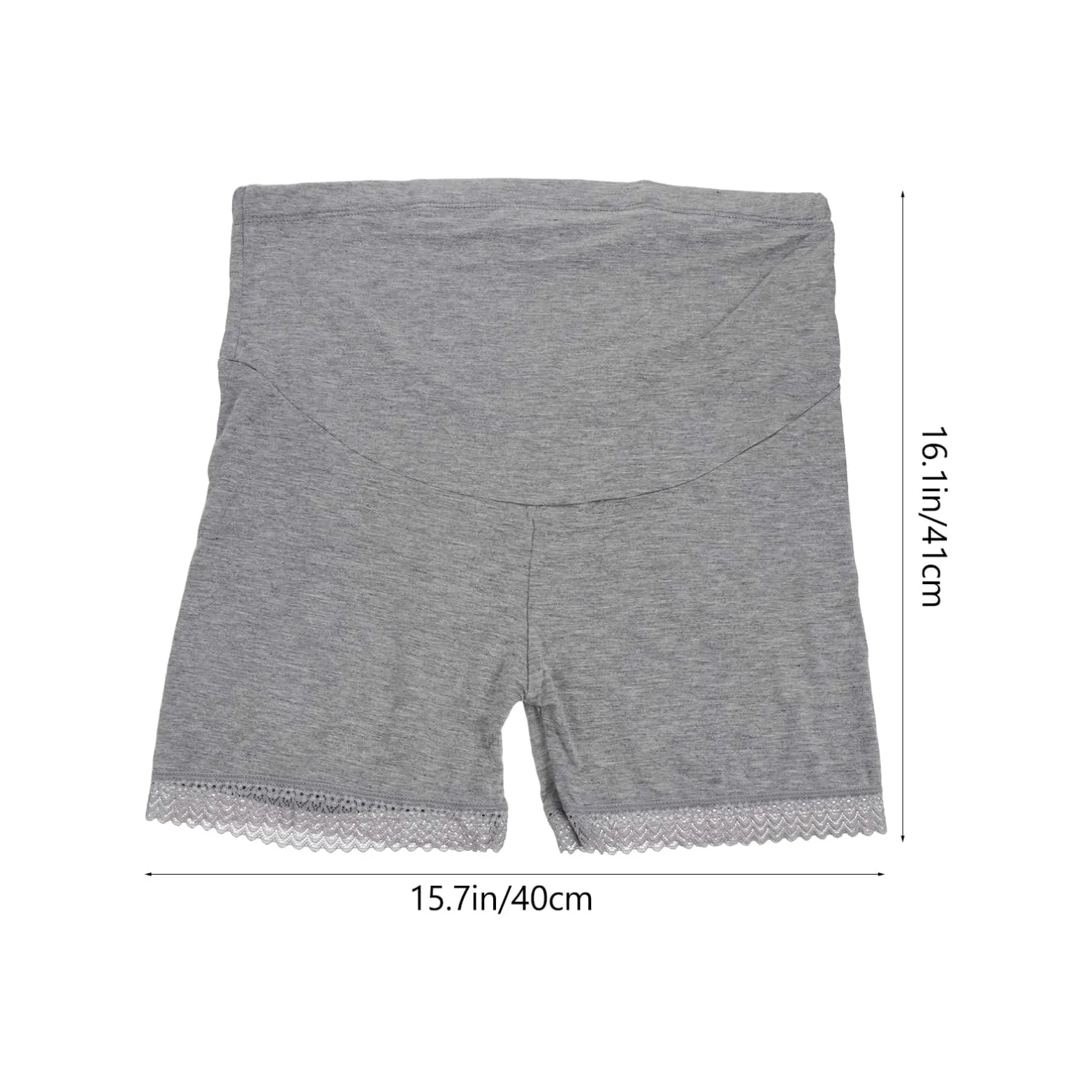 Ipetboom 10 Piezas Bragas de Algodón para Embarazadas Panties de Seguridad de Cintura Alta Elástica con Encaje Cómodas Costuras para Embarazo y Mamá XL