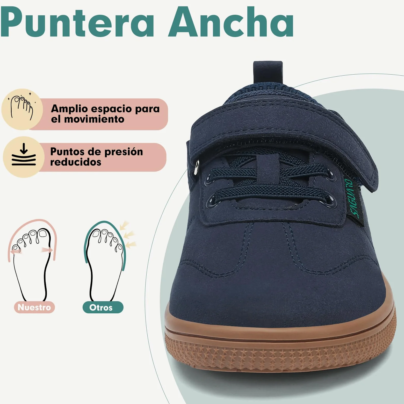 SAGUARO Zapatillas Barefoot Casual para Niños con Suela Plana y Puntera Ancha, 25–35 EU