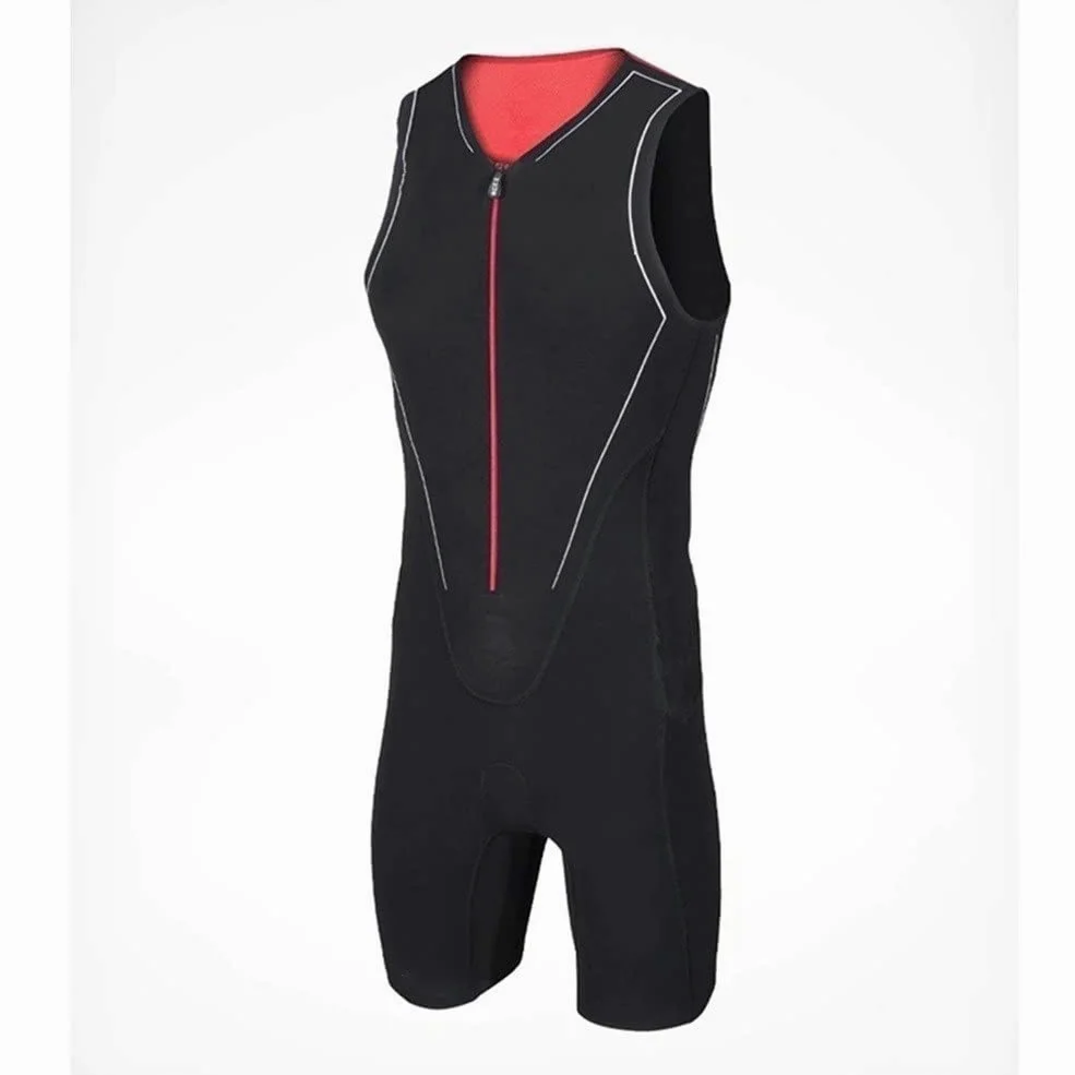 Ropa de triatlón masculina Sumiten de verano Singlevess Cycling Jersey Set traje Mtb Establecer zip completo 9d gel Mono deportivo CYTSH (Color : 04, Size : XXS)
