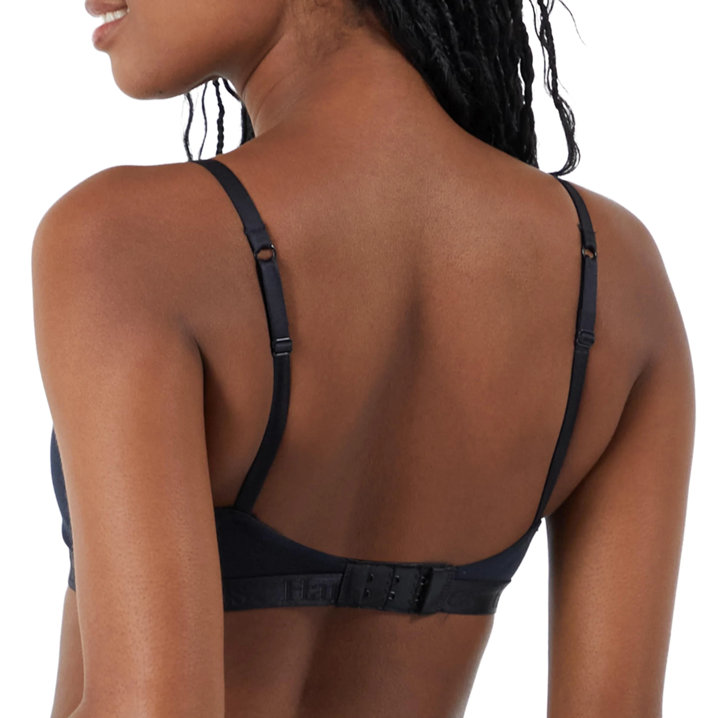 Hanes Originals Ultra Supersoft String Bralette, Pullover Bralette, Scoop Neck Sujetador Mujer (Pack de 1)