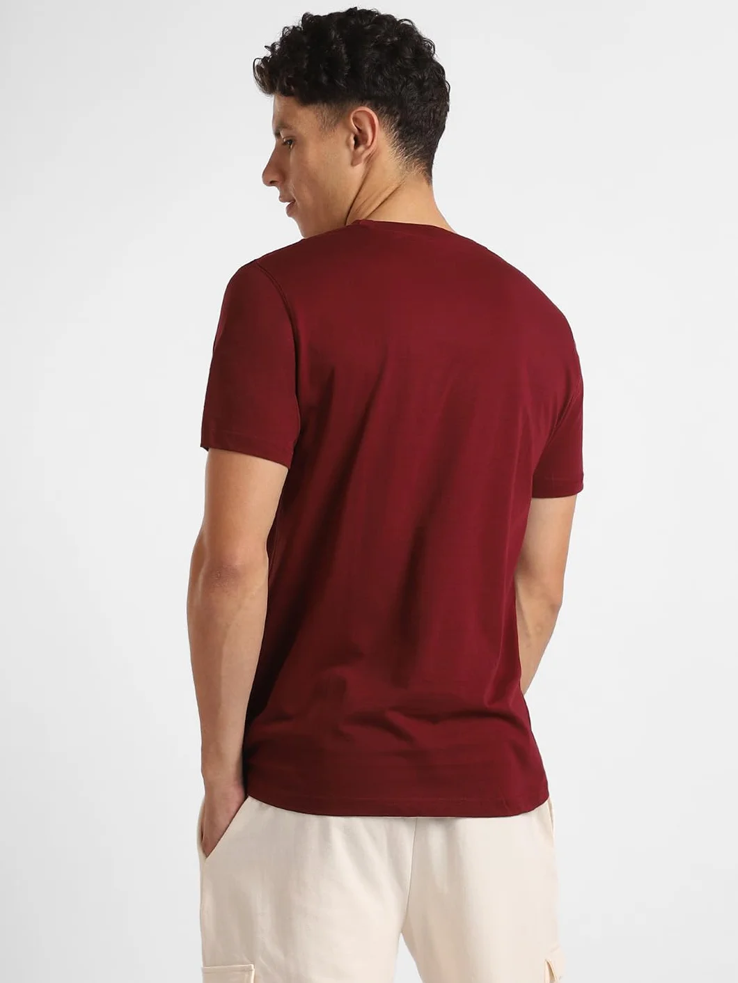 NOBERO Camiseta de algodón para hombre, ajuste normal, estampado gráfico