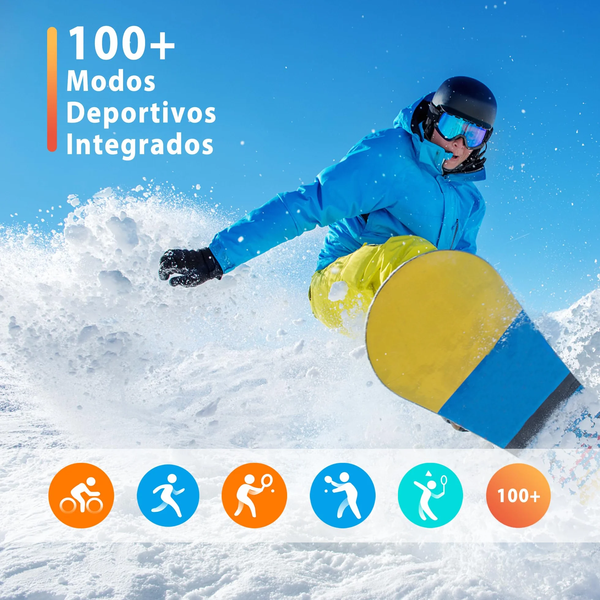 Popglory Reloj Inteligente Hombre con Llamadas y Asistente Voz, 1,85'' Smartwatch 2 Correas, Pulsera Actividad Presión Arterial Ritmo Cardíaco Oxígeno Sanguíneo, para Mujer Hombre Android iOS