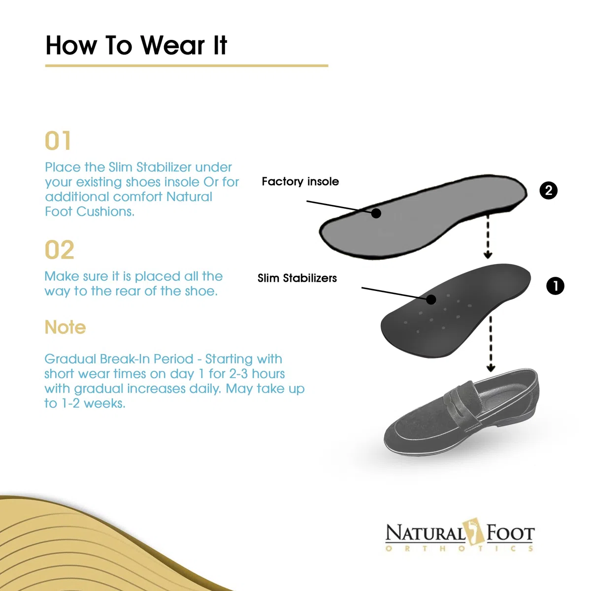 Natural Foot Orthotics - Plantillas ortopédicas para pies planos o arcos bajos, Men's 13-13.5 / Women's 14-14.5, 1