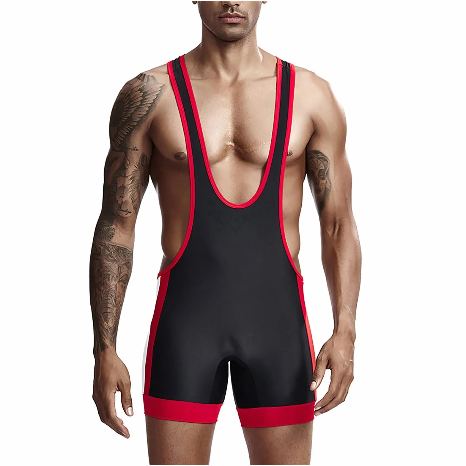 Camiseta de lucha libre sin mangas para hombre, chaleco deportivo de levantamiento de pesas