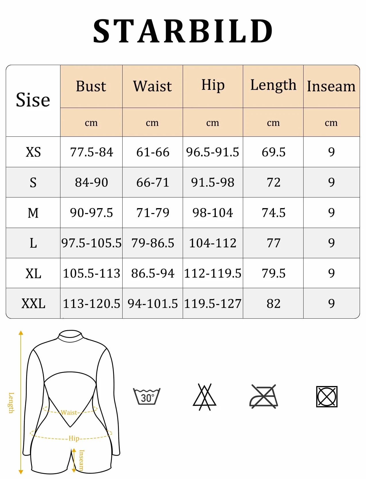 STARBILD Mujer Mono Corto Deportivo con Cremallera Manga Larga, Gym Jumpsuits Short Zipper Push Up, V Back Scrunch Butt Una Pieza para Pilates Yoga Fitness Gimnasio