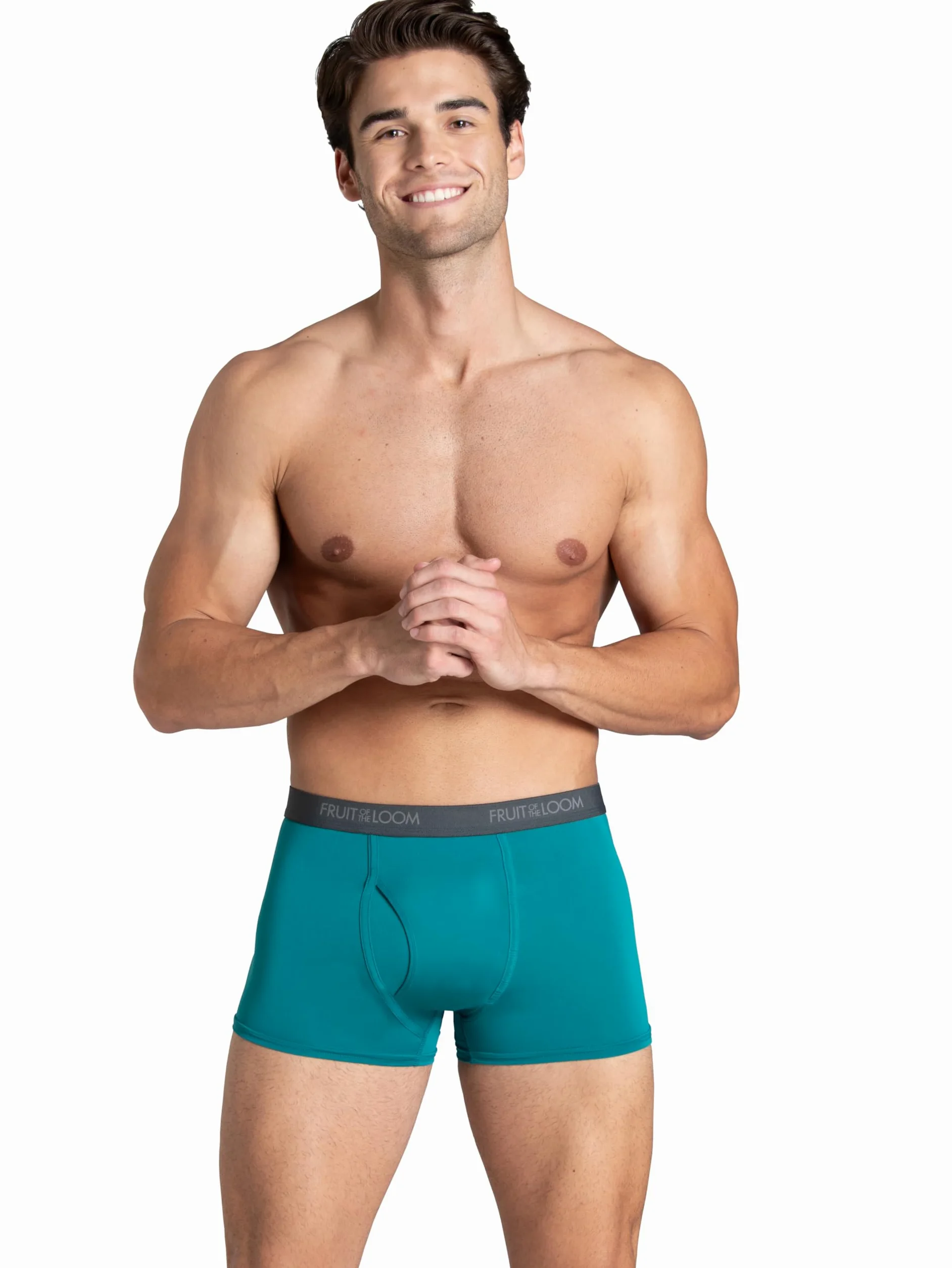 Fruit of the Loom Calzoncillos Tipo Bóxer Elásticos 360 (Secado Rápido Y Absorben La Humedad) Ropa Interior de Hombres Hombre (Pack de 3)