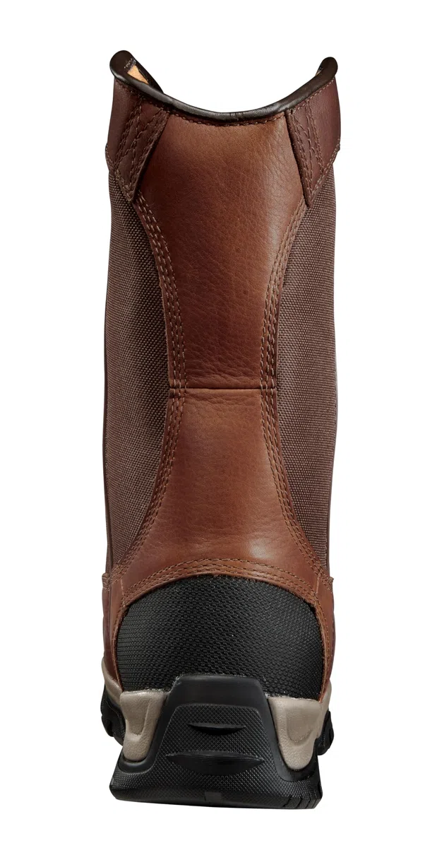 Carhartt Men's Ground Force 10" Waterproof Composite Toe CME1355 Wellington Industrial Boot, Peanut Oil Tan Leather