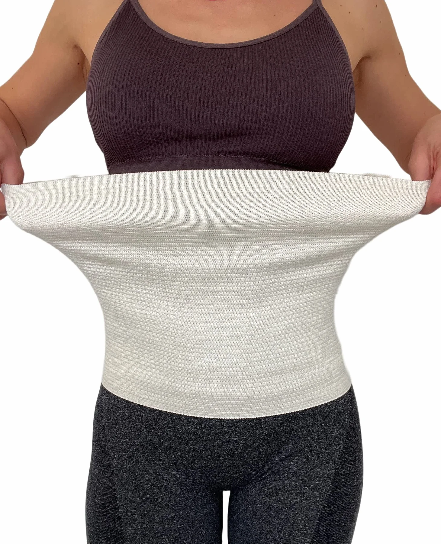 proslim T-active Merino Angora Wool Kidney Back Hip Waist Warmer for Men and Women, 87% Natural Materials, Creamy White, Perfect for Sports, Working or Walking