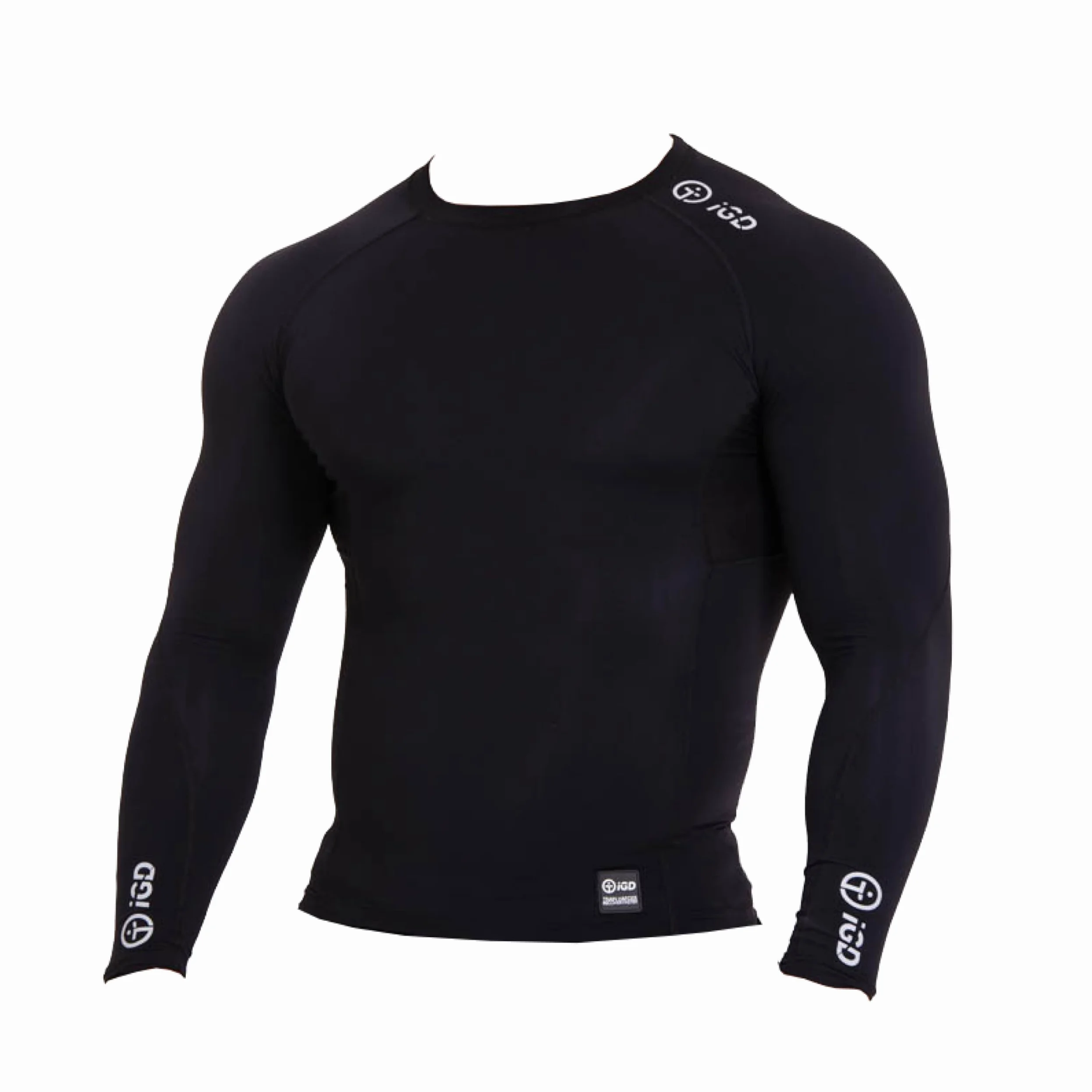 Camisa de compresión para hombre con recuperación muscular y soporte articular para el gimnasio, correr y más, capa base térmica, comodidad inigualable, absorbe la humedad (negro)