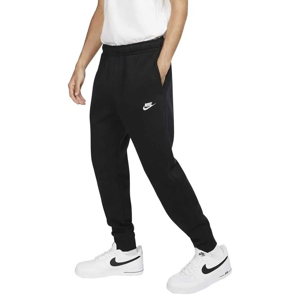 NIKE Nsw Club Jggr Bb, Pantalones Deportivos Hombre, Negro (Black/Black/White), XL