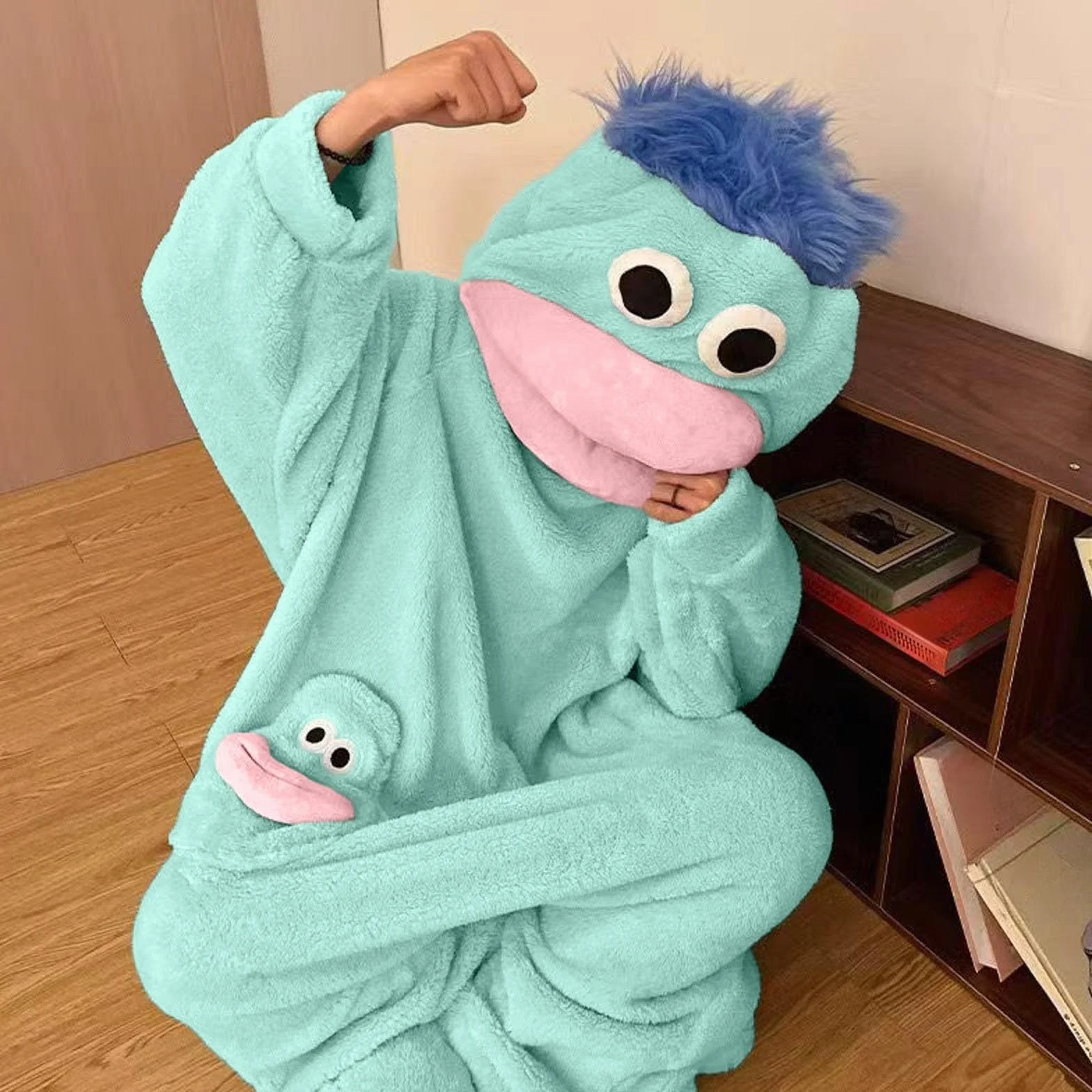 Pijama Monos Cosplay Traje con Capucha Cuerpo Completo para Adultos Fiesta