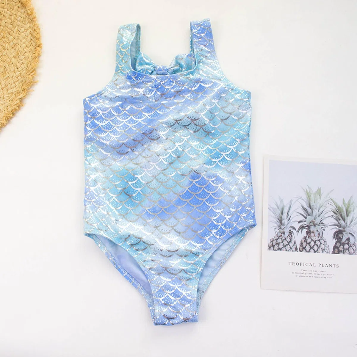 Generisch Bañador para niña de una pieza, traje de baño deportivo para la playa