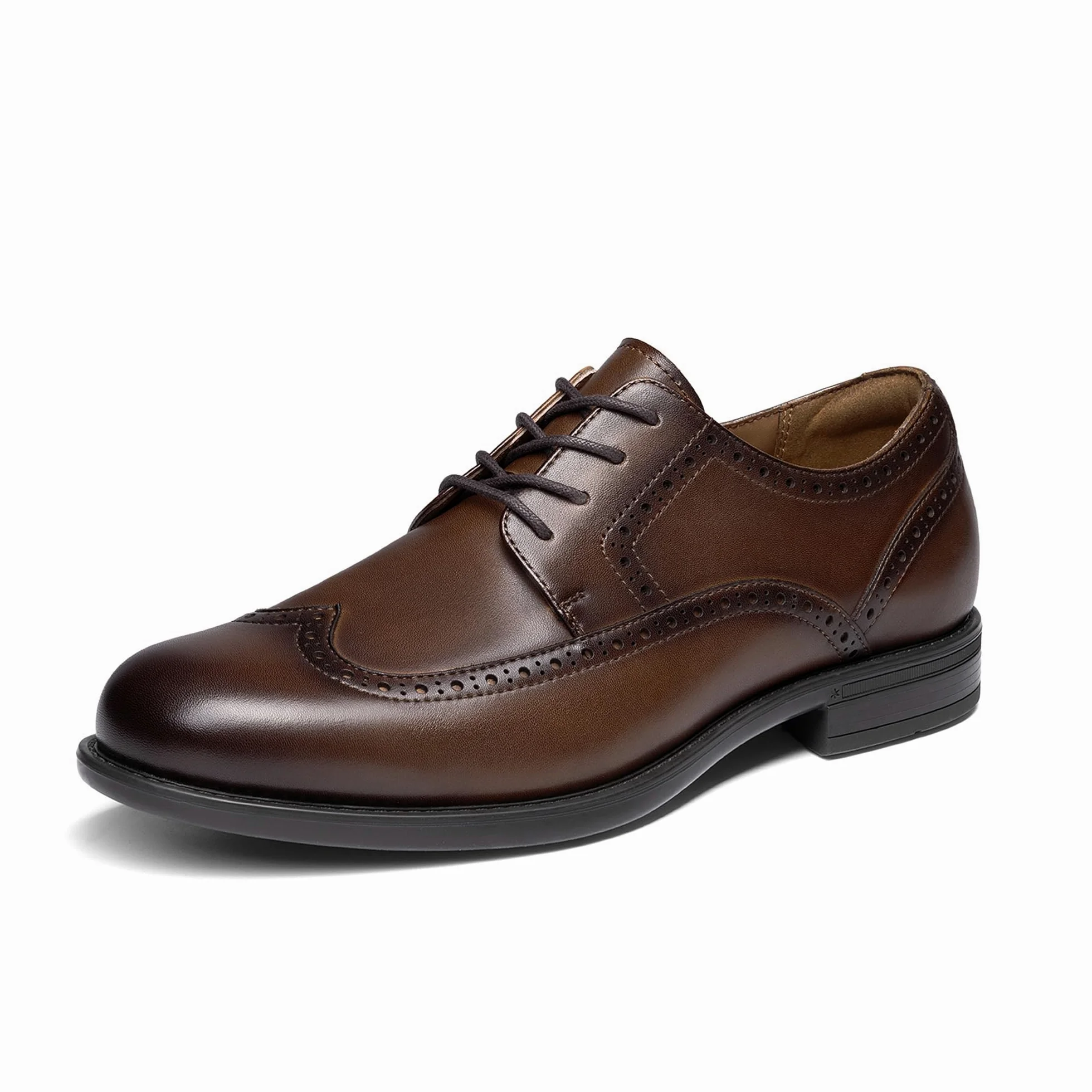 Bruno Marc Zapatos Hombre Cuero Cordones Clásico Brogue | Oxfords Cuero Clásicos, ReserveCush Tecnología, Acolchado Reflexivo, Construidos Durar, Elegancia Versátil