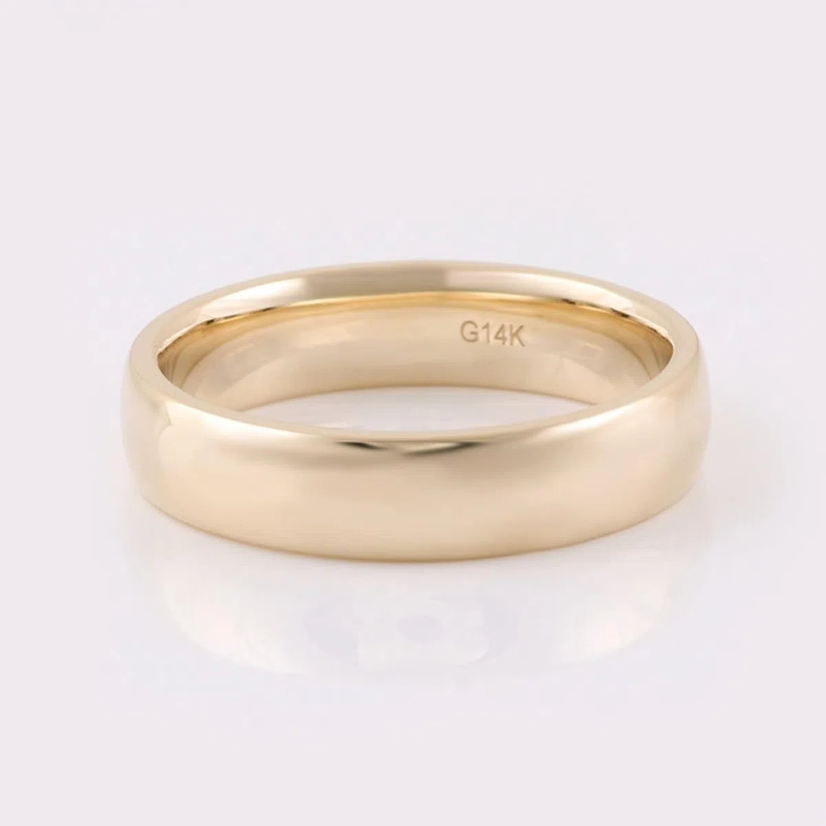 Anillo Personalizable Hombre Alianza Mujer Amarillo Oro 9 Quilates Redondo Simple Talla Hermana para Lesbiana Descuento De Diplomas Joyería