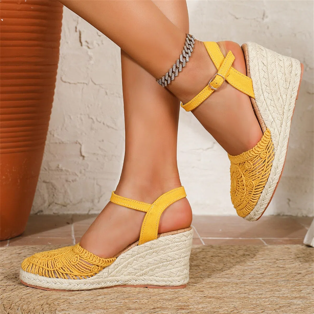 Genérico Sandalias Mujer Verano Frescas Y Confortables, Ideales Para Días Calurosos, Zapatos Verano Mujer Fáciles De Combinar Con Cualquier Look