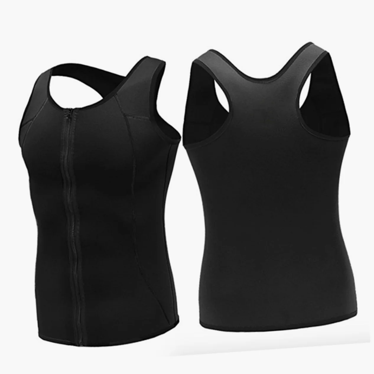 ORFOFE Chaleco Moldeador Compresión de Cintura en Neopreno para Hombre de Fitness y Soporte Muscular Talla Xxl Adecuado para Entrenamiento y Gimnasio