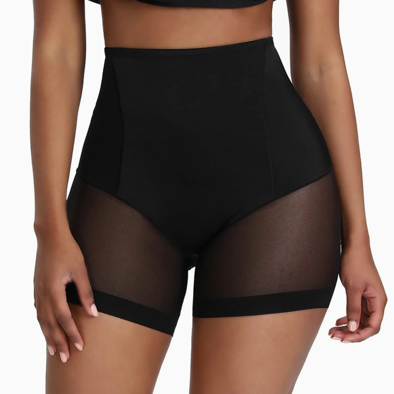 Entrenador de Cintura Alta para Mujer, Ropa Moldeadora Costura de Malla, Bragas con Control de Barriga, Moldeador de Cuerpo, Ropa Interior Adelgazante