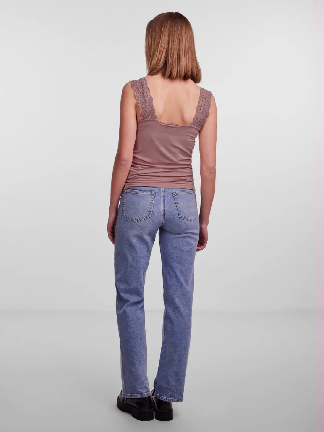 Pieces Pcbarbera Lace Top Noos Top Mujer (Pack de 3)