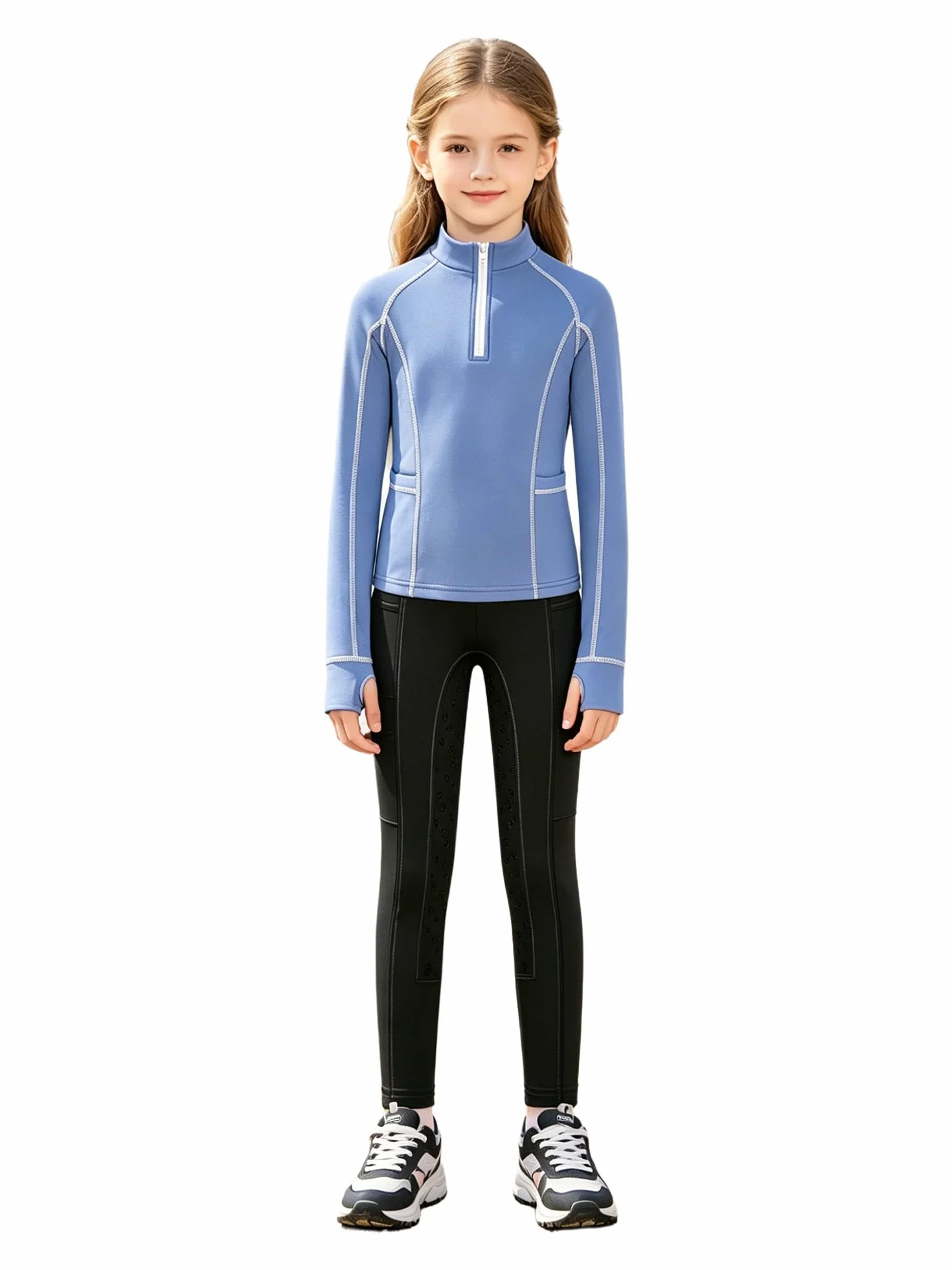 MSemis Top Y Pantalones Cortos Gimnasia Artística Niña Mallas De Entrenamiento Ecuestre Leggings Equitación