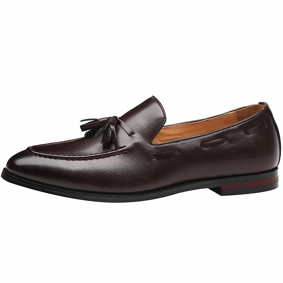 Hombres Clásico Estilo Británico Borla Mocasines Cuero Sintético Ligero Mocasín Pantuflas