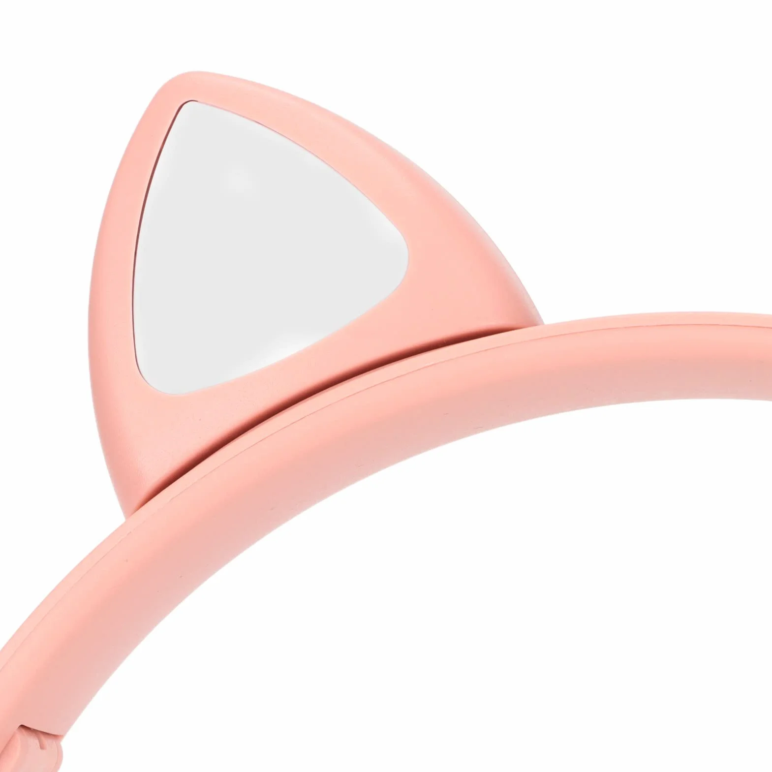 Auriculares, Bonitos Auriculares con Orejas de Gato, Auriculares para Niños, Auriculares Plegables sobre la Oreja con Luz LED para Niños, Adultos, Niñas Y Niños (Rosa)