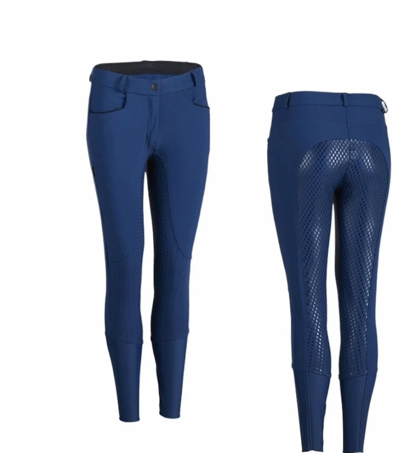 Pantalones de equitación Pantalones de equitación Profesionales de Silicona for Mujer, de Secado rápido, Deportivos y Antideslizantes.(Blue,XS)