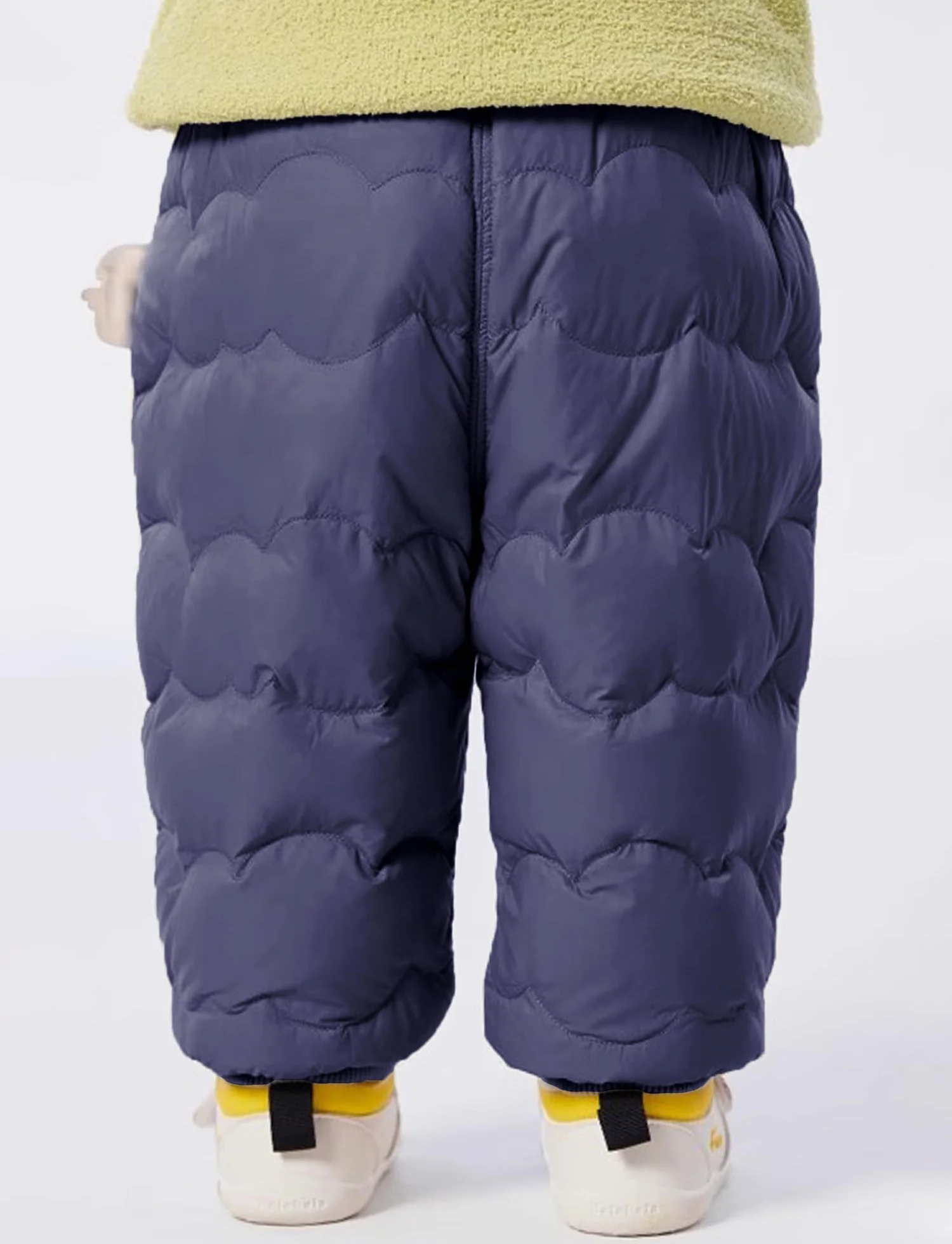 Happy Cherry Pantalones de plumón para niños, ligeros, de invierno, gruesos, cálidos, para la nieve, para niñas y niños, pantalones de esquí a prueba de viento, pantalones para exteriores, de invierno