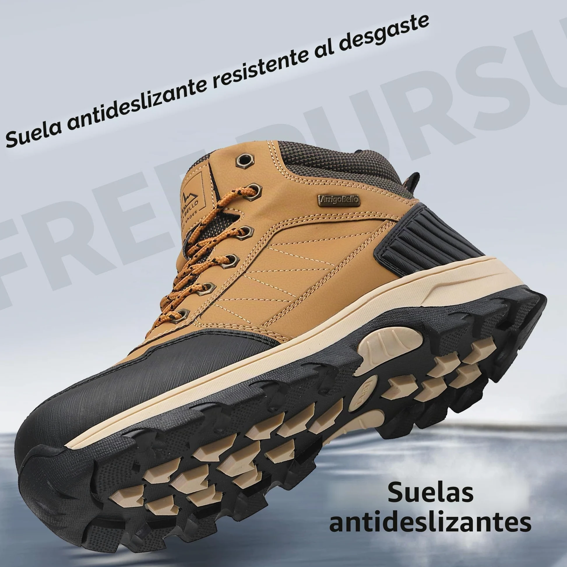 ARRIGO BELLO Botas Hombre Invierno Botines Montaña Cálido Antideslizante Trekking Nieve Zapatos Talla 41-46
