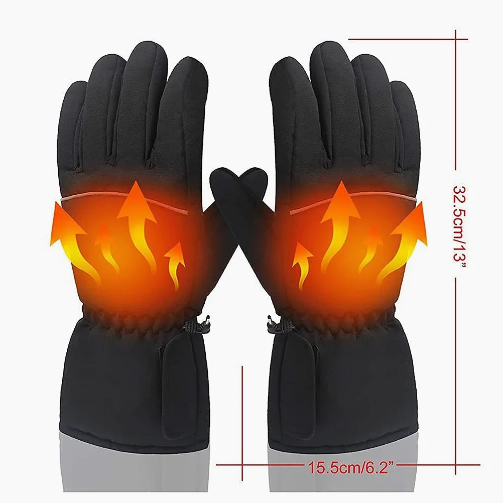 Guantes térmicos eléctricos con Pantalla táctil, para Exteriores, Interiores, calefacción a batería, Guantes de Invierno a Prueba de Viento para Hombres y Mujeres, al Aire Libre, c