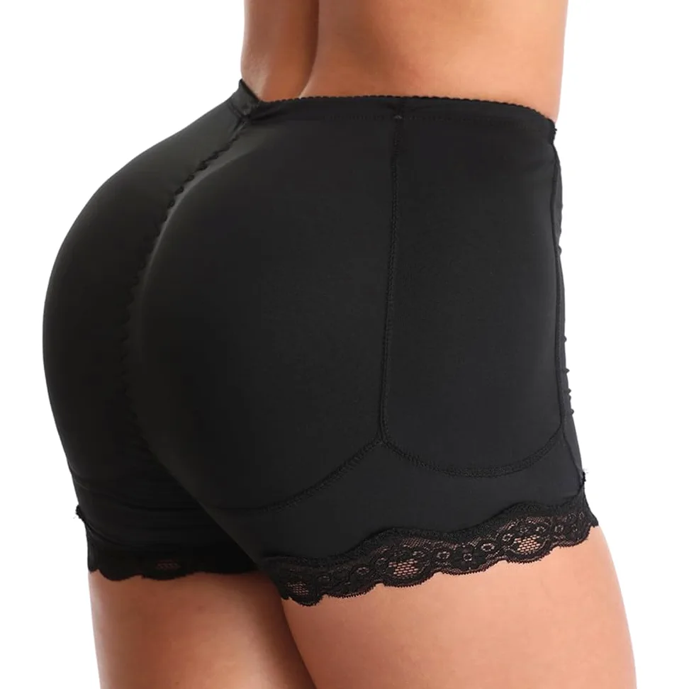Mujer Bragas con Relleno Braguitas - Braguitas Moldeadoras De Abdomen Y Glúteos para Mujer, con Relleno para Caderas, Moldeadoras De Muslos, con Ganchos Y 4 Almohadillas