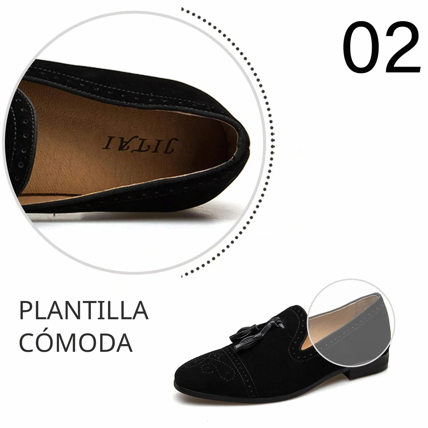 JITAI Mocasines De Hombre Piel Mocasines Hombre con Flecos Y Zapatos Casuales para Mocasin Hombre