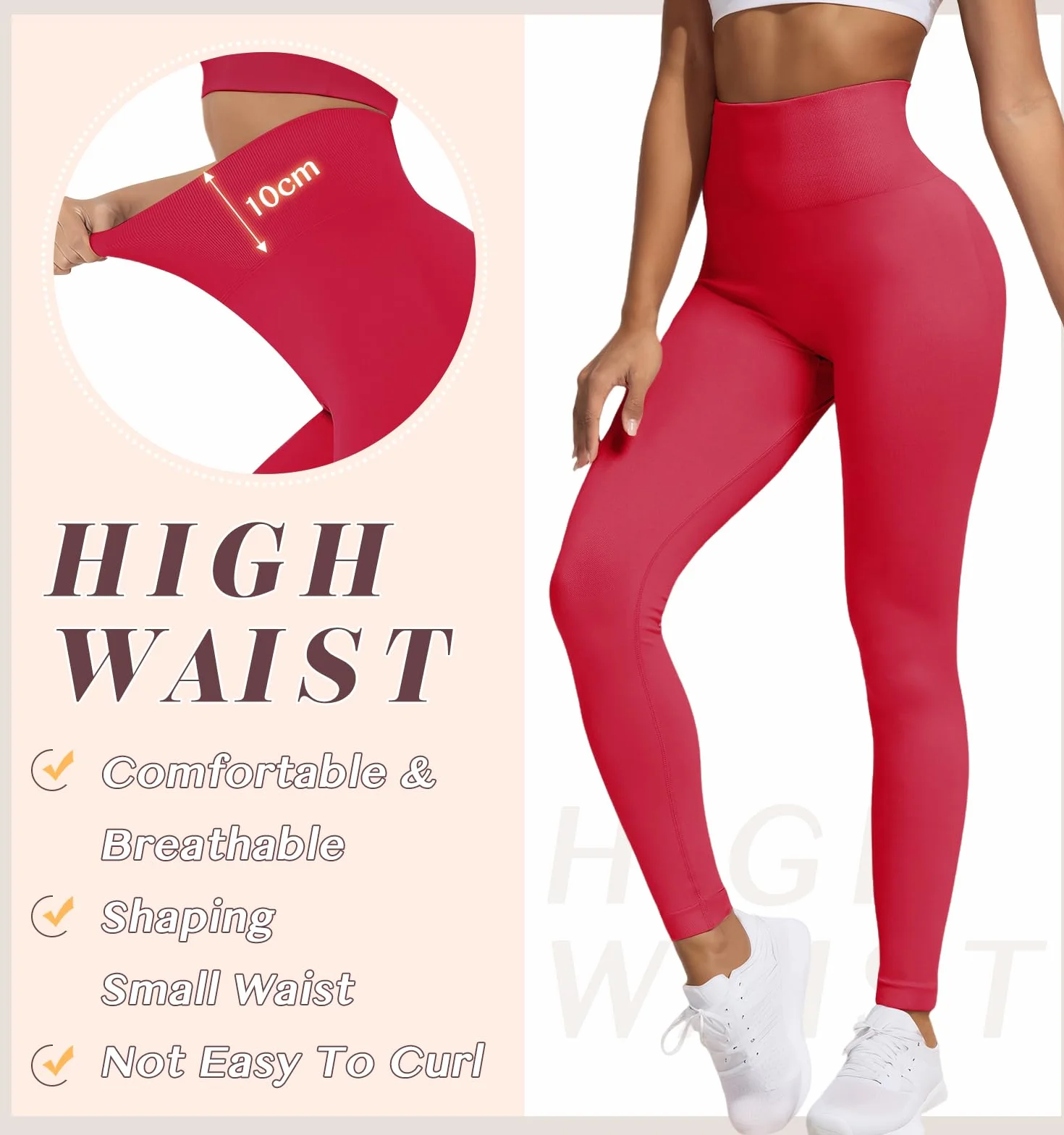 Leggins Deportivos Mujer Push Up Mallas Deporte Mujer Cintura Alta Elástico Mayas Deportivas Anticeluliticos Sin Costuras Pantalones Yoga para Fitness Running Gym Pilates