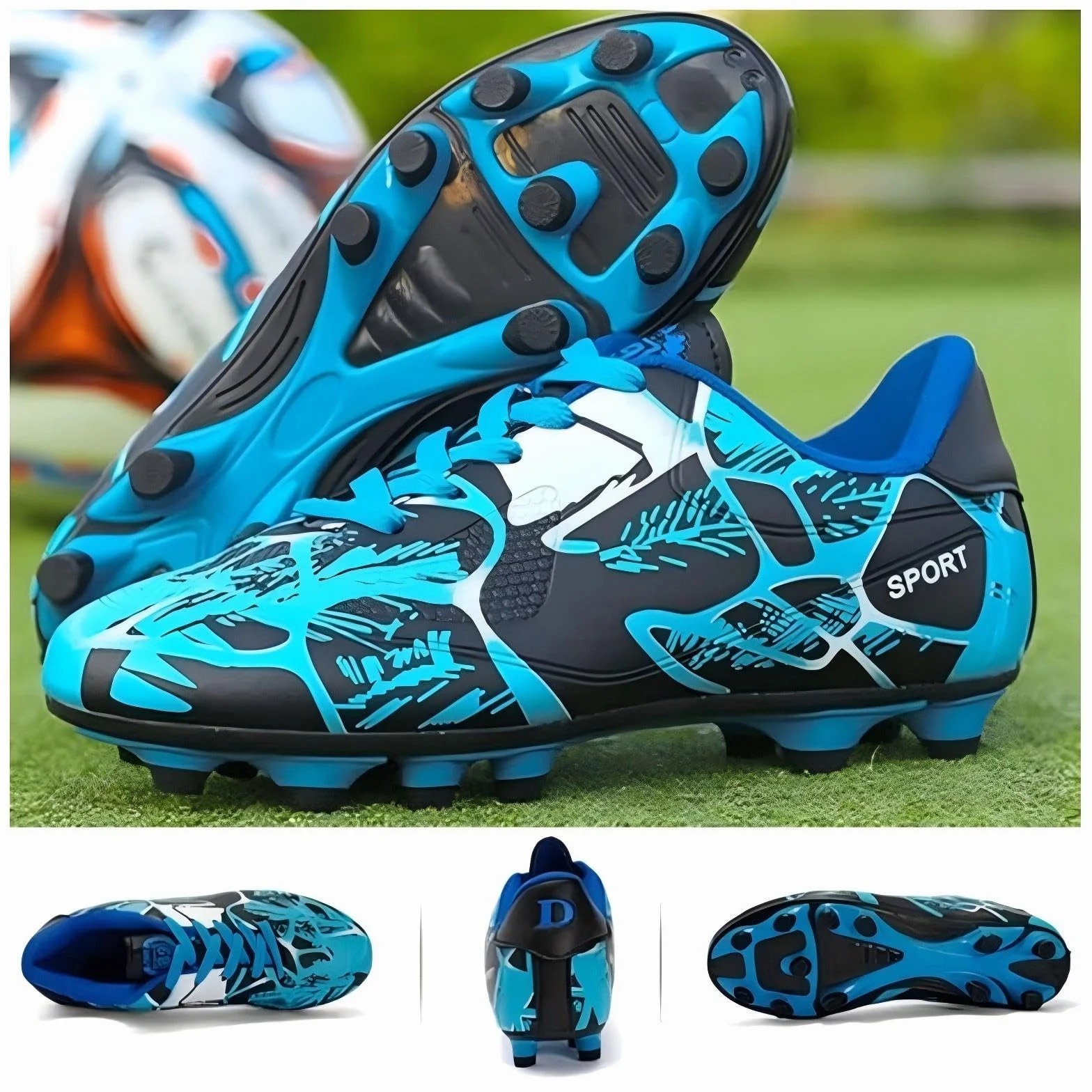 Zapatillas de fútbol para niña antideslizantes entrenamiento al aire libre