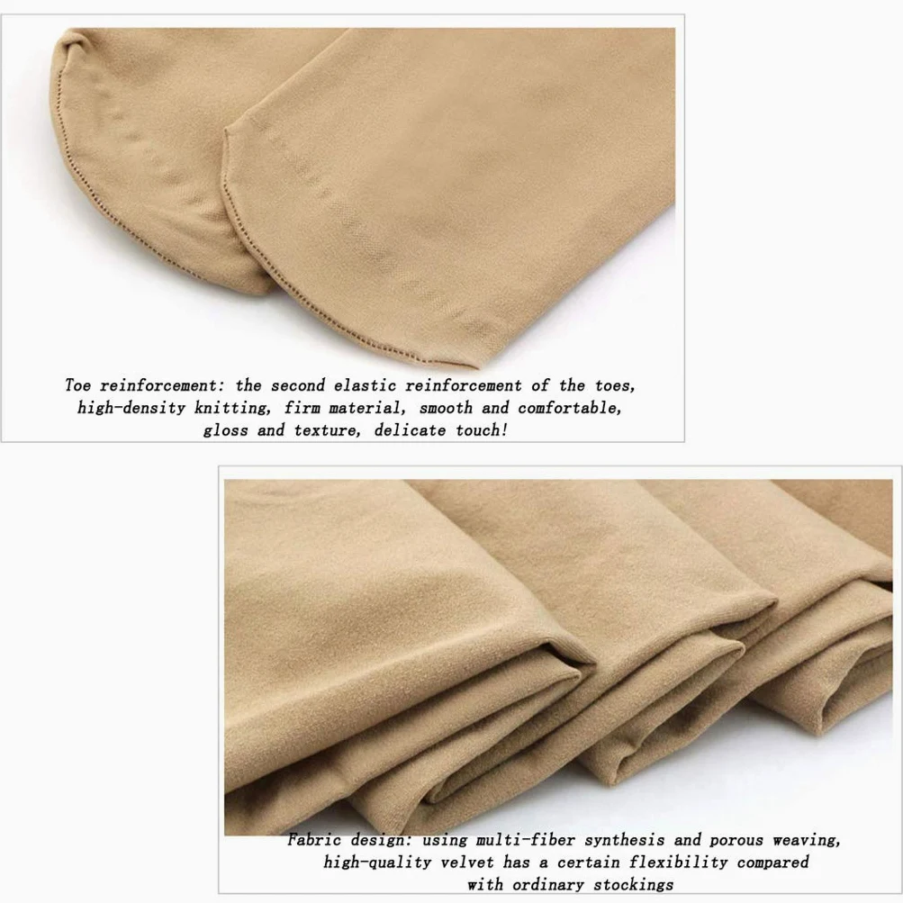 Pantimedias de Mujer, Medias de Cintura Alta, Medias de Medias Altas, Medias Altas elásticas, Medias de Manguera, Medias de San Valentín,Negro,4 Pairs