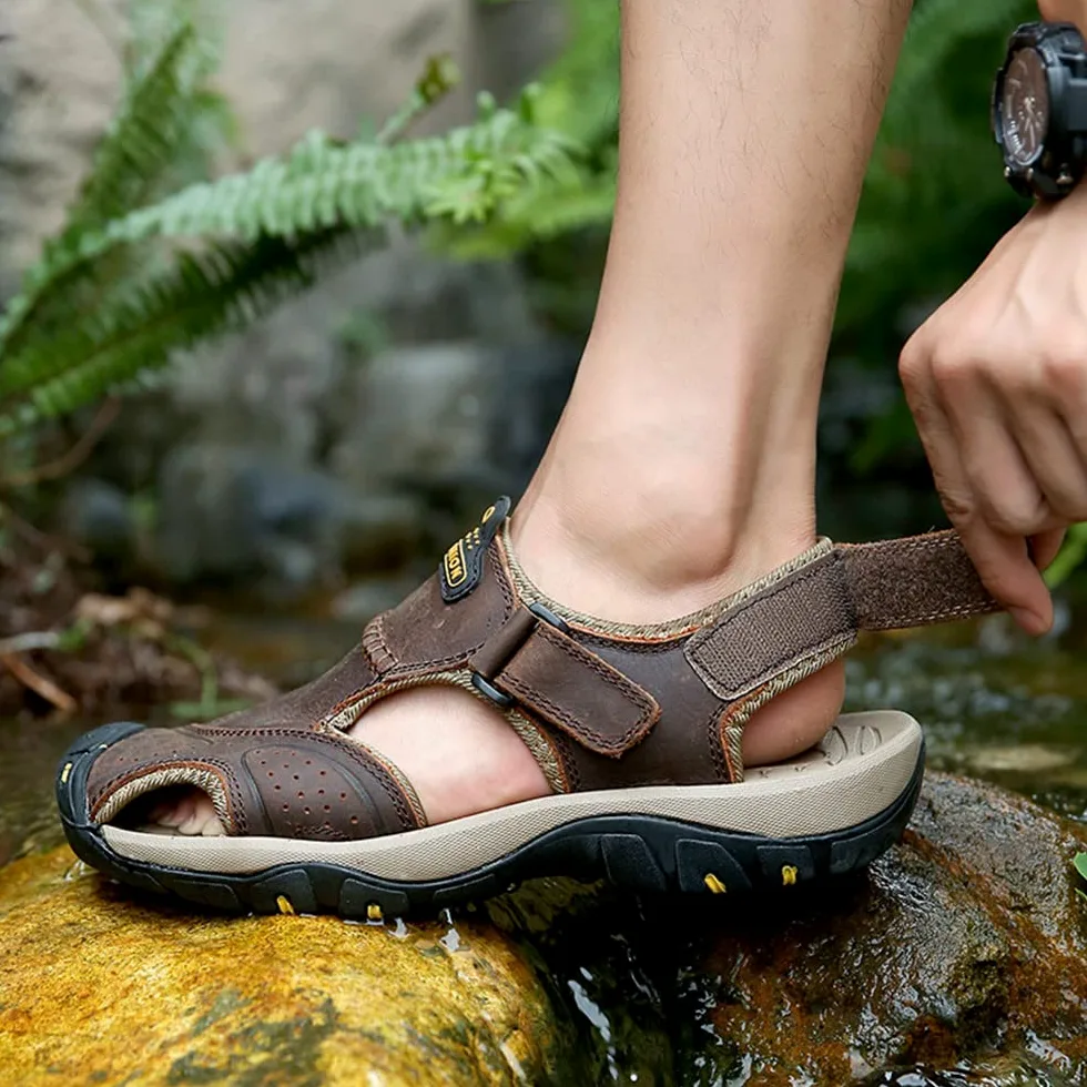 Rojeam Sandalias Hombre Sandalia Verano Sandalias Deportivas Hombres Zapatos de Montaña Exterior Sandalias y Chanclas Senderismo Zapatos