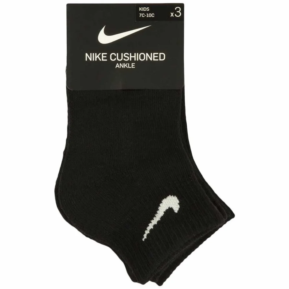 Nike Kids Basic No Show Socks 3 Pairs EU 27-35