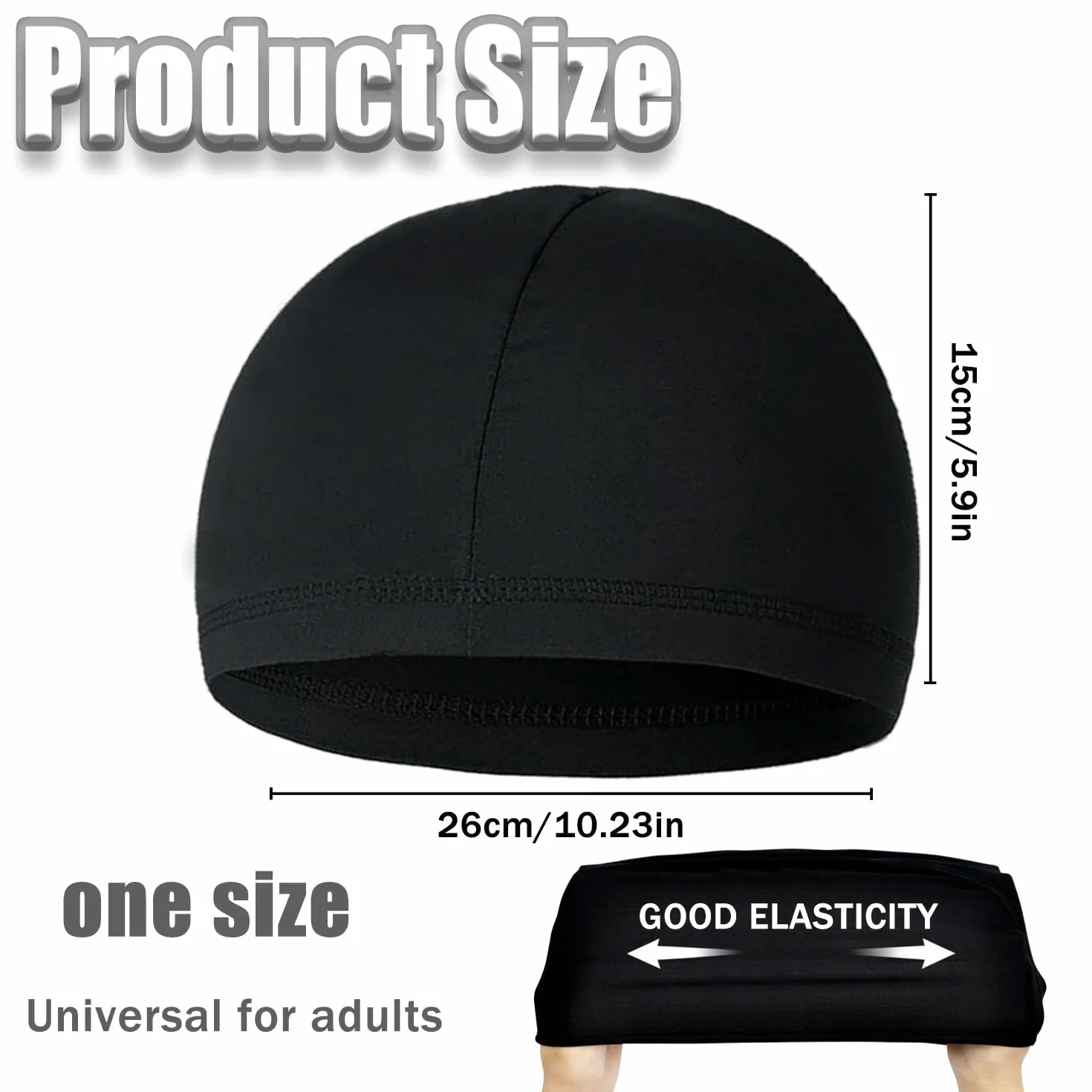 Transpirables Absorbentes del Sudor Ciclismo Skull Cap Correr Hat Sombrero de Casco Gorra Calavera 3 Piezas