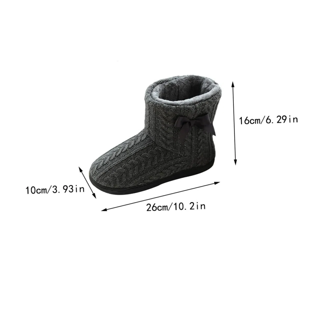 minkissy Botas Cálidas de Invierno para Mujer, 1 Par, Talla 39-40